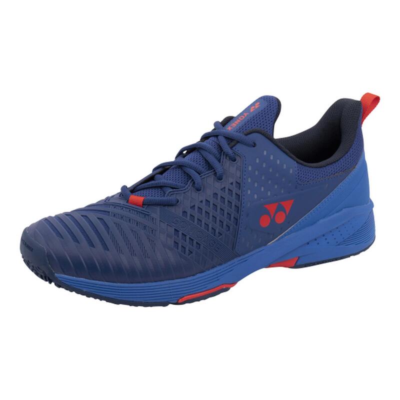YONEX Chaussures de Tennis POWER CUSHION SONICAGE 3 CLAY Navy-Red
