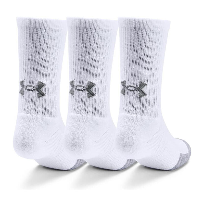 x3 Paires de chaussettes Blanches Femme Under Armour Heatgear