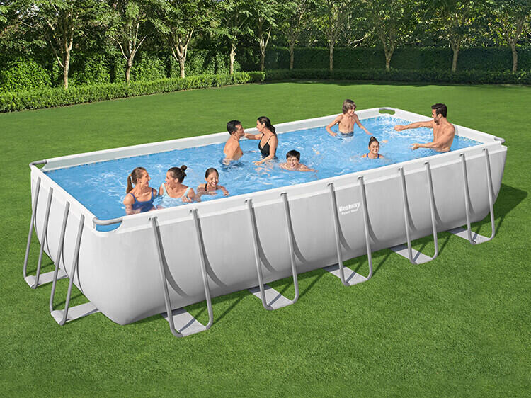 Bestway Power Steel zwembad set rechthoek 640 x 274 x 132 cm 2/4