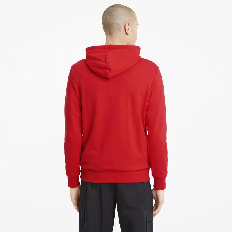 Hoodie Puma Classics Logo, Vermelho, Homens