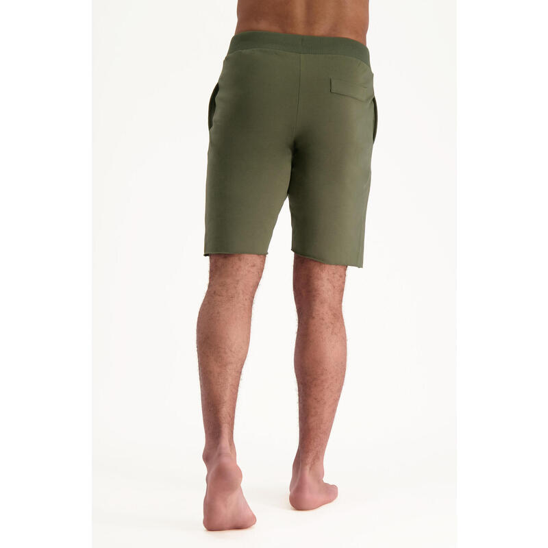 Yoga Shorts Bodhi - Comfortabel en trendy Yogashort van bio katoen - Olijfgroen