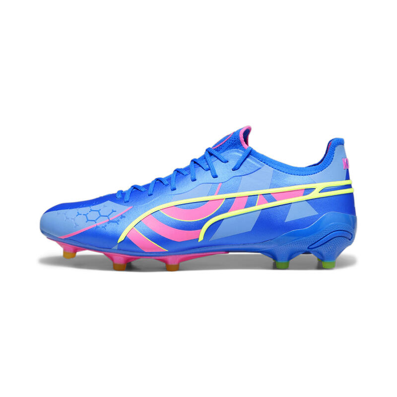 KING ULTIMATE ENERGY FG/AG Fußballschuhe Herren PUMA Ultra Blue Luminous Pink