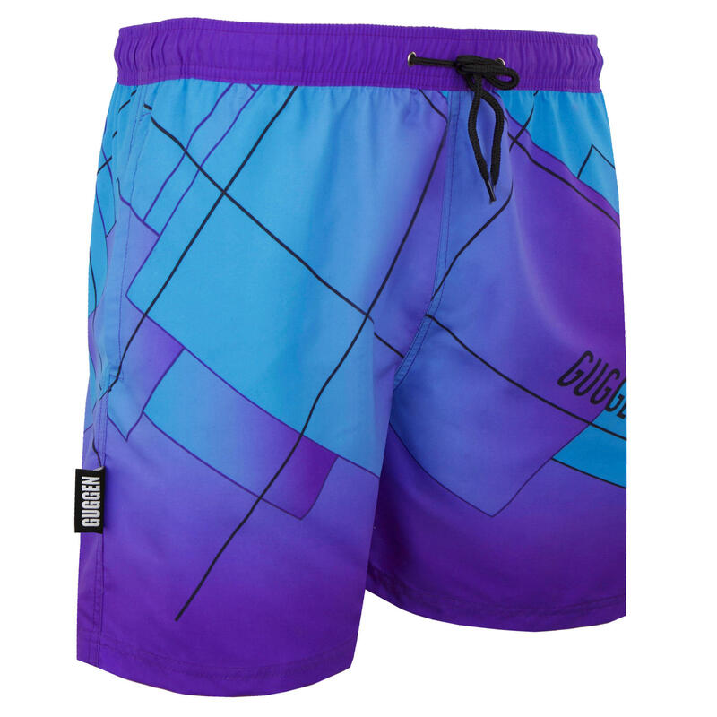 GUGGEN MOUNTAIN B8 Boardshort Short Maillot de bain homme avec motif