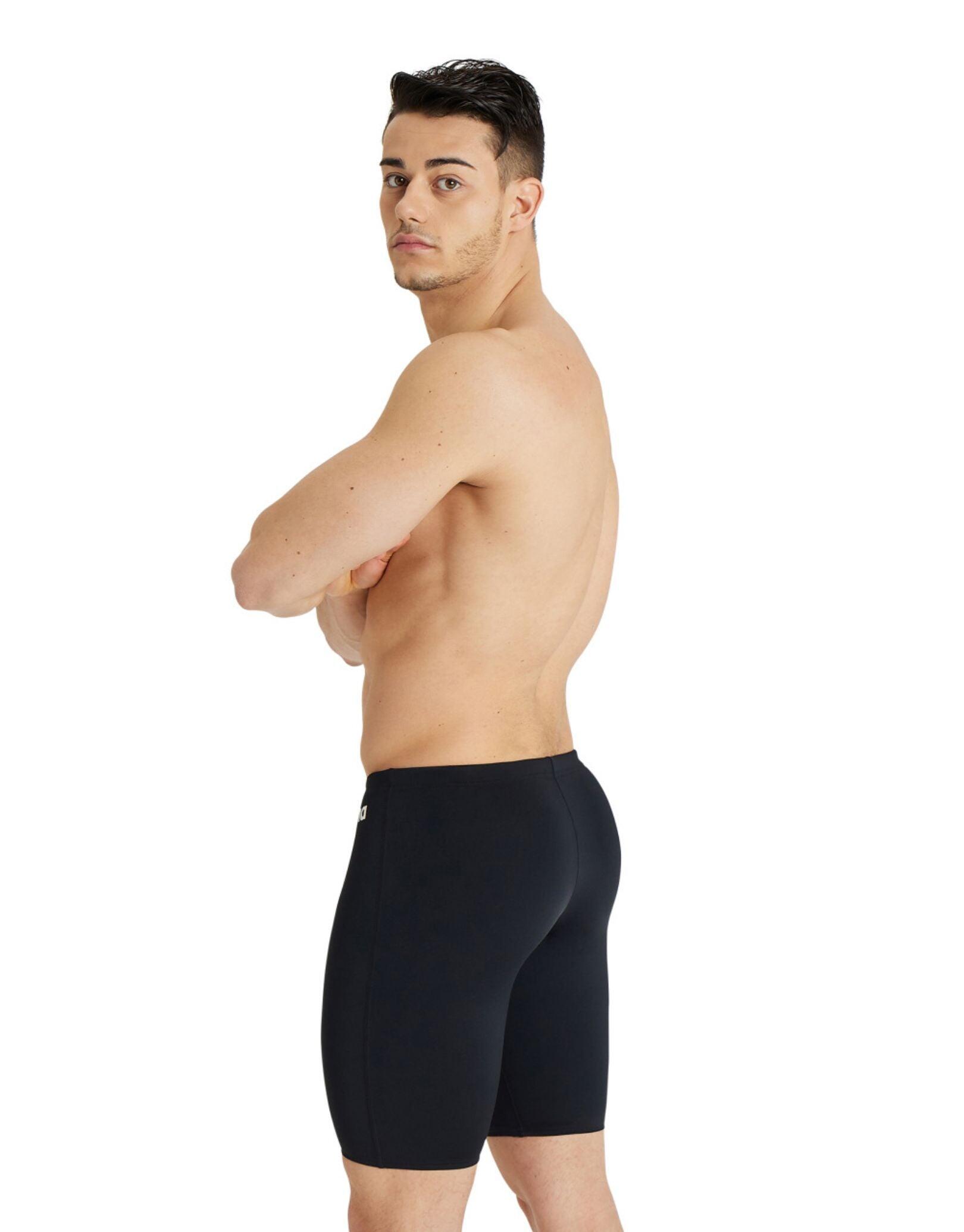 Arena Team Solid Swim Jammer - Black/White 2/7