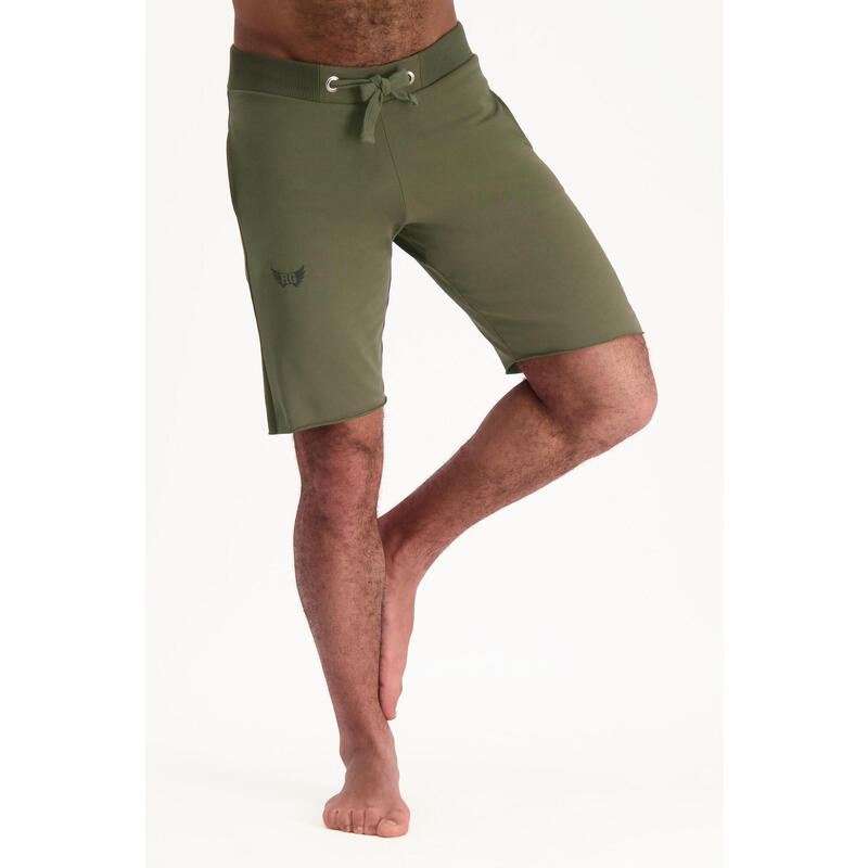 Yoga Shorts Bodhi - Comfortabel en trendy Yogashort van bio katoen - Olijfgroen