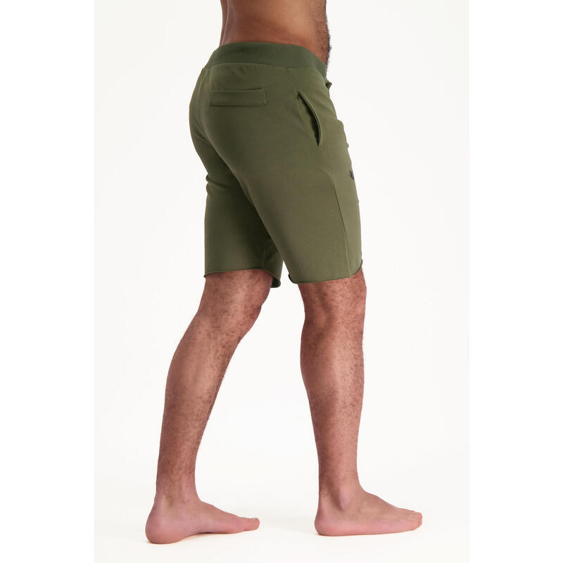 Yoga Shorts Bodhi - Comfortabel en trendy Yogashort van bio katoen - Olijfgroen