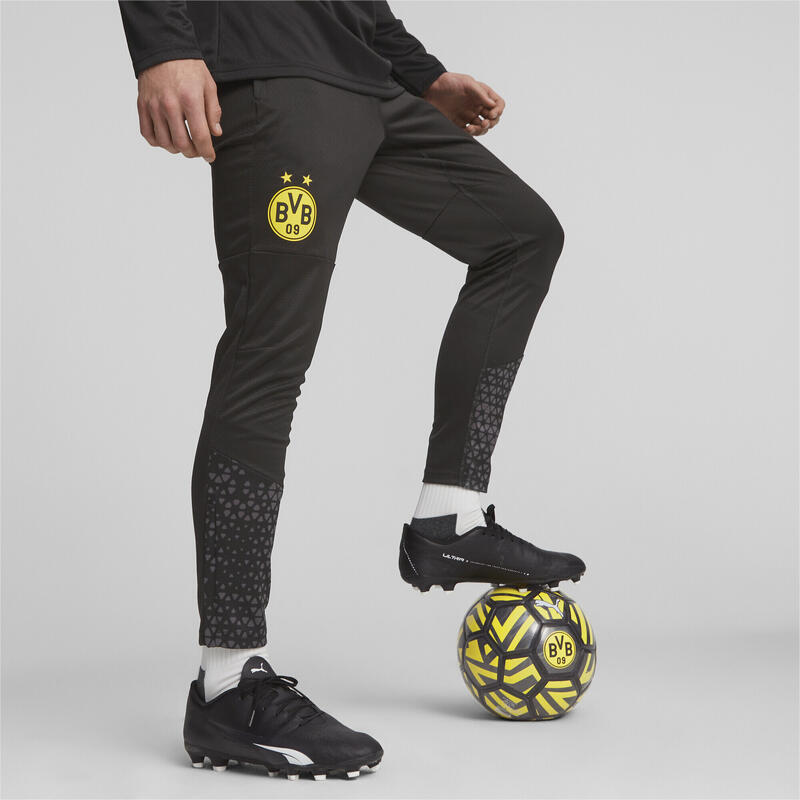 Pantalon d’entraînement 23/24 Borussia Dortmund PUMA Black Cyber Yellow