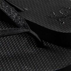 XQ | Tongs femme | Paillettes | Noir | Taille 37 | Sandales de plage femme