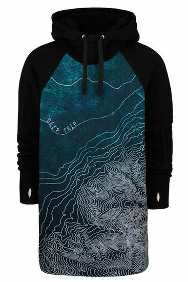 Bluza outdoorowa z kapturem męska DEEP TRIP Ramen softshell