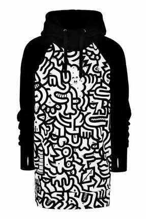 Bluza outdoorowa z kapturem męska DEEP TRIP Miszmasz softshell