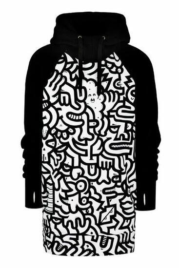 Bluza outdoorowa z kapturem męska DEEP TRIP Miszmasz softshell