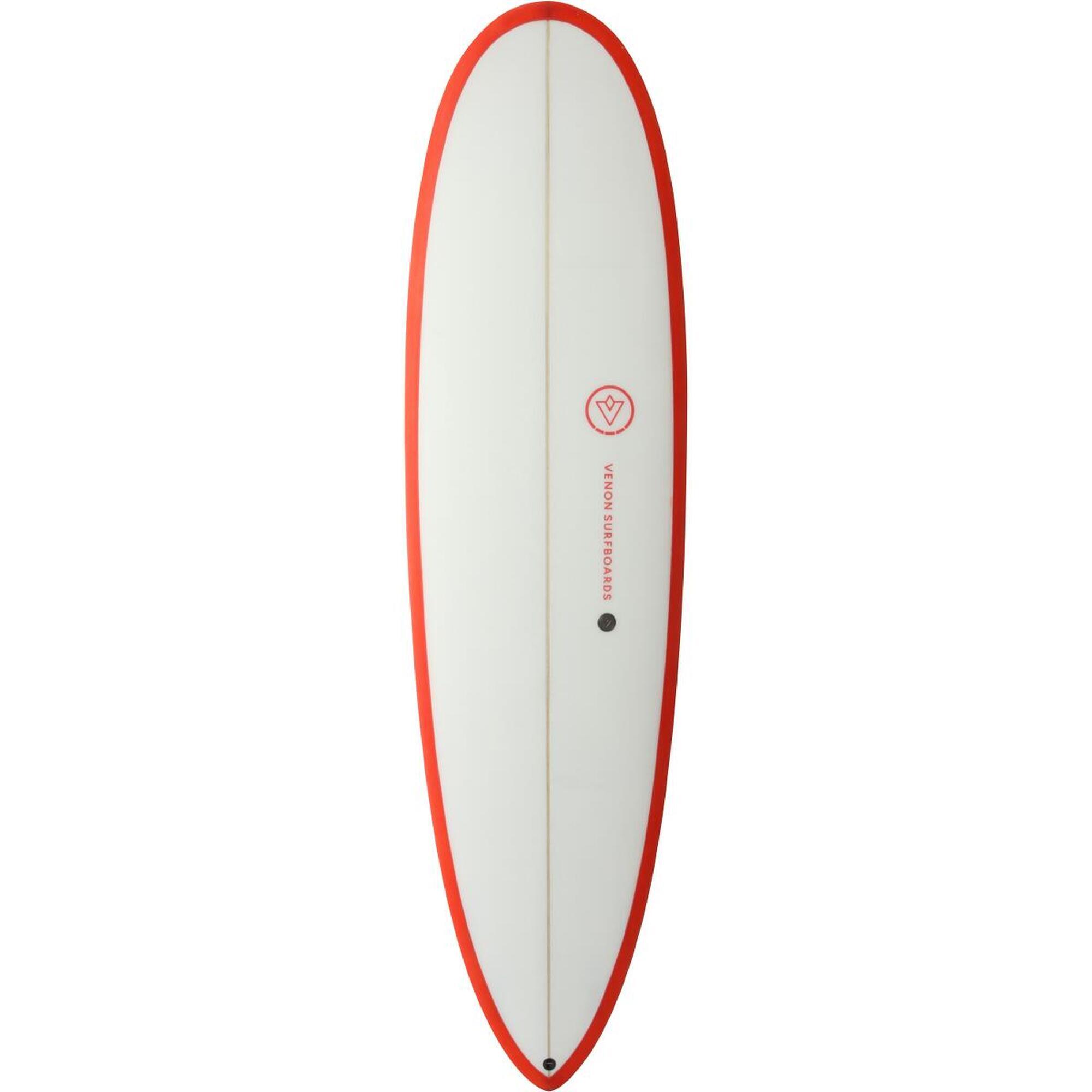 Planche de surf GOPHER Hybrid Pintail White Deck Coral 6'8"