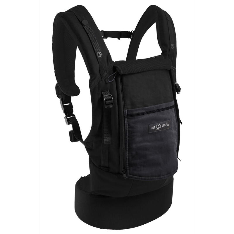 Porte-bébé PhysioCarrier 4m+ Noir - NOIR poche Anthracite