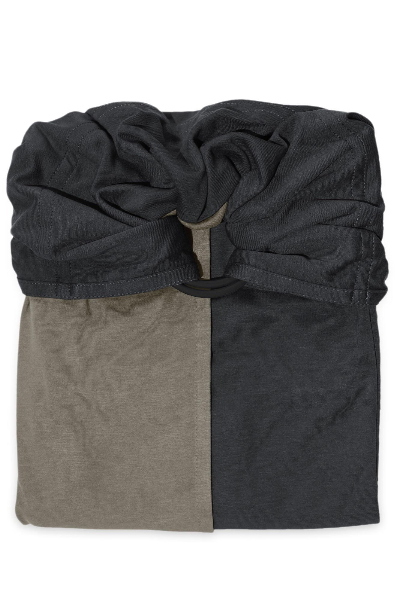 Sling - La Petite Echarpe Sans Nœud - Anthracite, Olive (réversible) 2/5