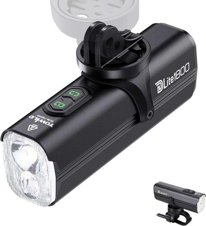 TOWILD Lanterna frontal de bicicleta Towild DL1800