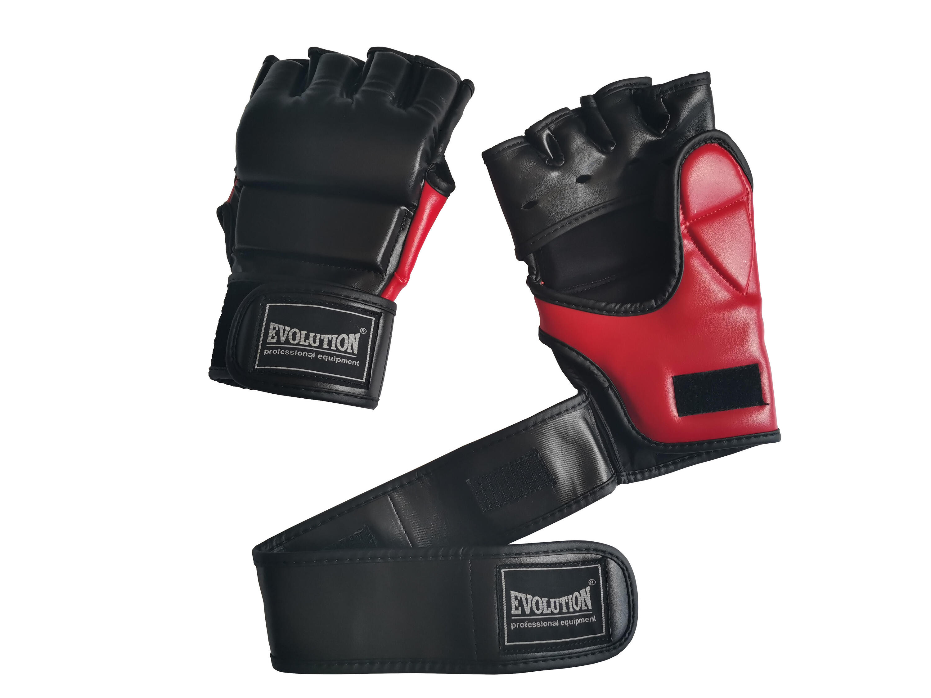 Rękawice MMA Evolution Professional Equipment Red Fight 2/5