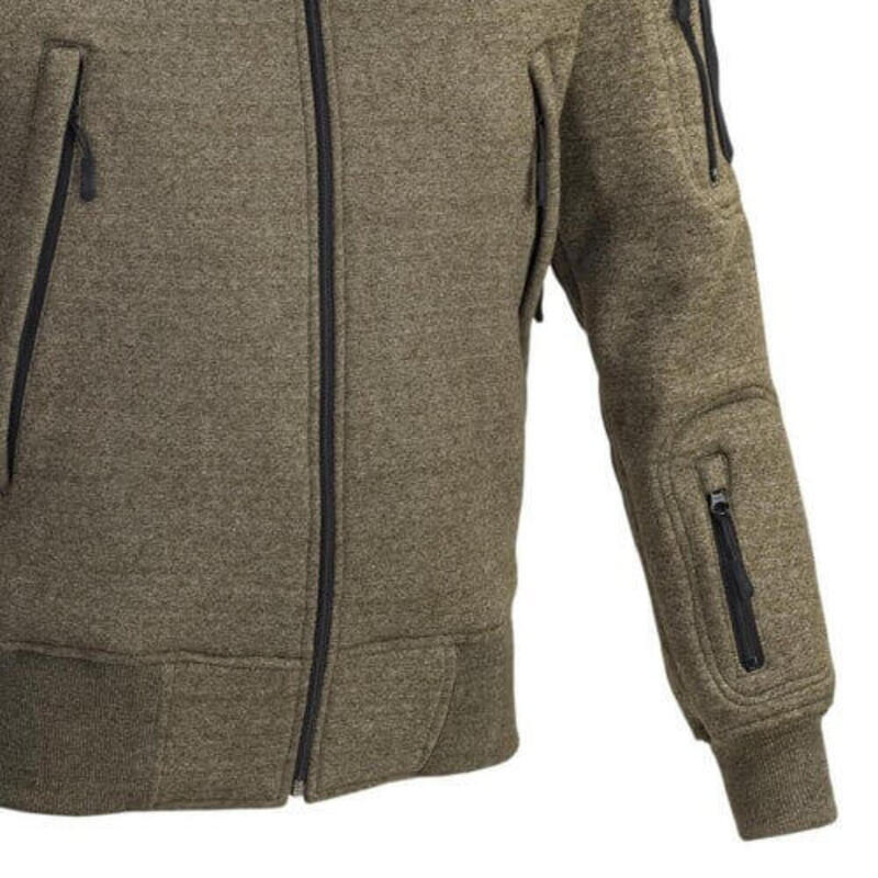 Heren sweater vest jack Tactical met capuchon - Groen