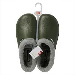 XQ - Tuinklompen heren - Fake Fur - Groen - Tuinschoenen - Garden Clogs heren