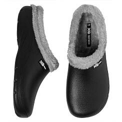 Tuinklompen heren - Fake Fur - Zwart - Tuinschoenen - Garden Clogs heren 2/4