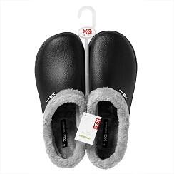 XQ - Tuinklompen heren - Fake Fur - Zwart - Tuinschoenen - Garden Clogs heren