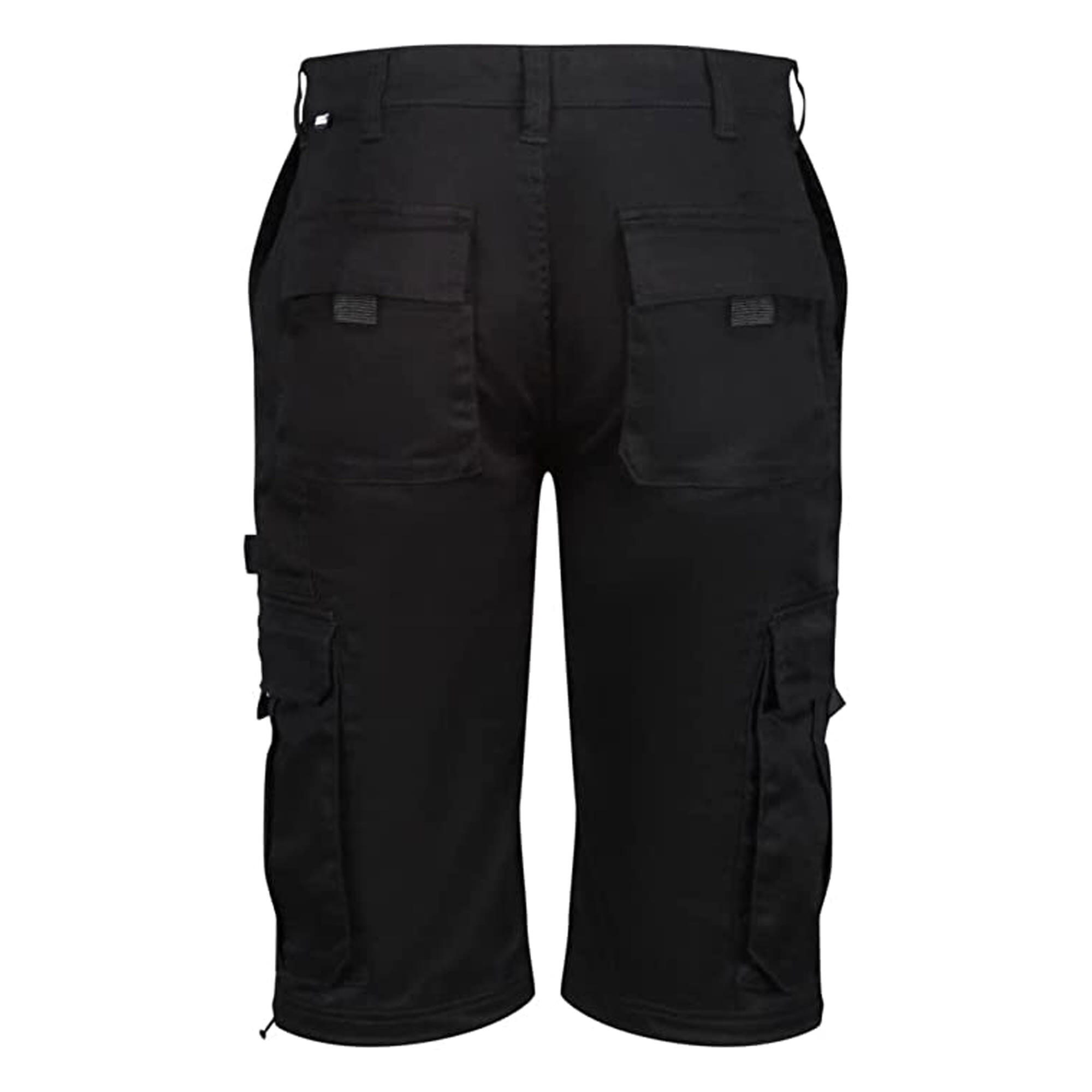 Mens Pro Utility Cargo Shorts (Black) 2/3
