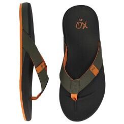 XQ - Teenslipper Heren - Cushioned - Zwart/Groen - flip flops heren - Slippers