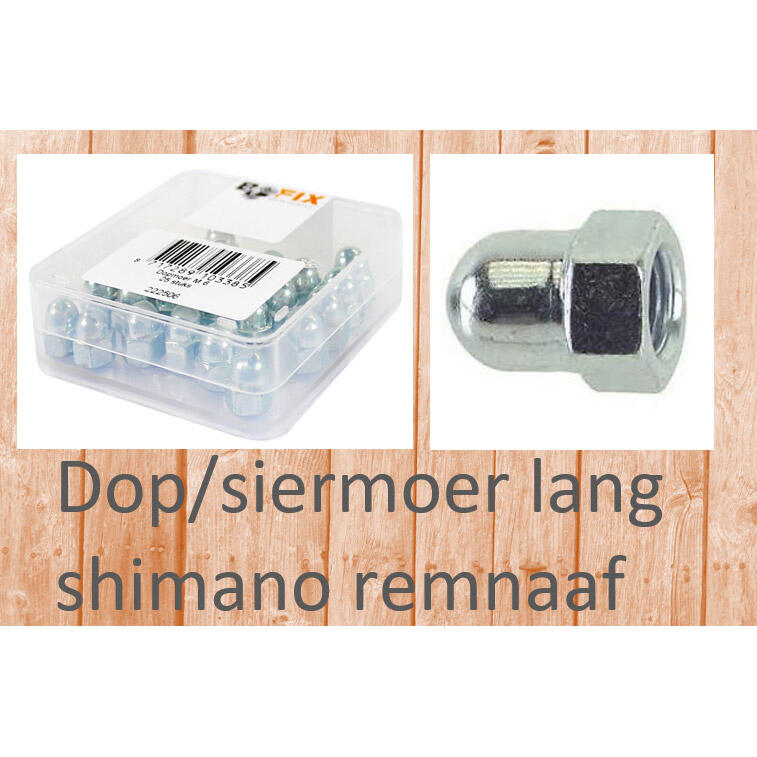 Moer achteras Shimano dop per 12