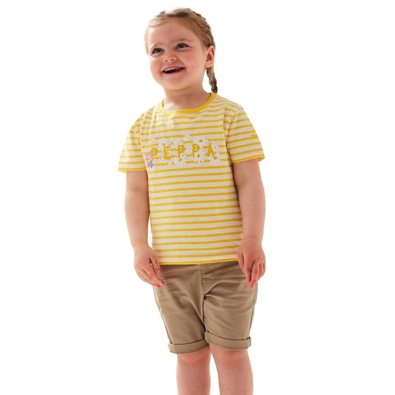 T-Shirt Porquinha Peppa Bebé Amarelo Milho