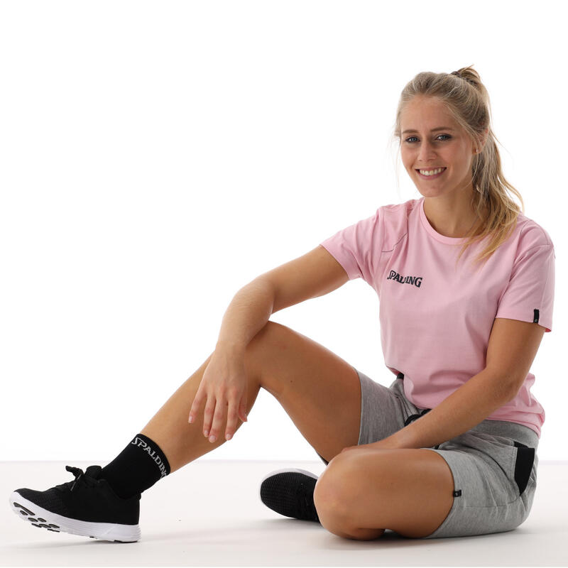 T-shirt voor dames - Essentiële basketbal T-shirt Fuschia paars