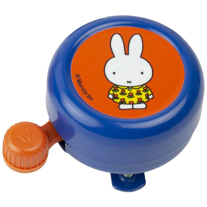 Cloche Enfant Miffy Avec Robe Fleurie Bleu Sur Carte