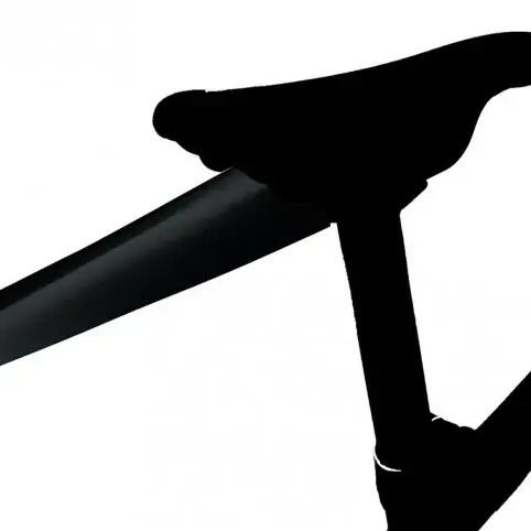 Velox Clip-On Double Fold Saddle Wing in Black