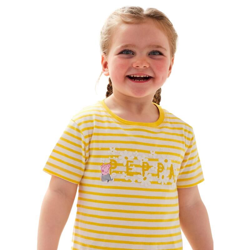 T-Shirt Porquinha Peppa Bebé Amarelo Milho