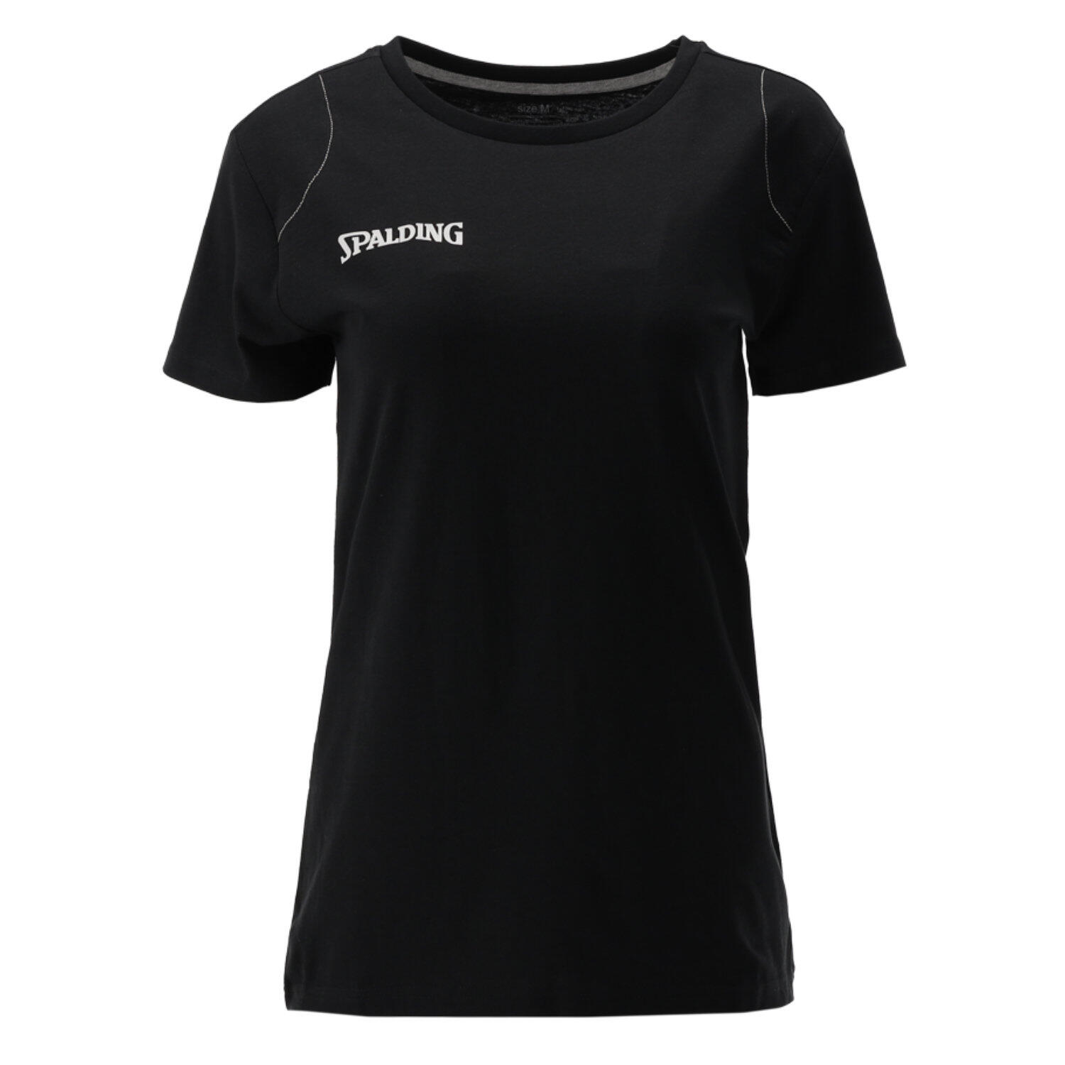 Spalding - T-shirt Pour Femmes - Basketball Essential Tee Noir - T-shirt Manches Courtes - Noir - 52 2xl - Decathlon