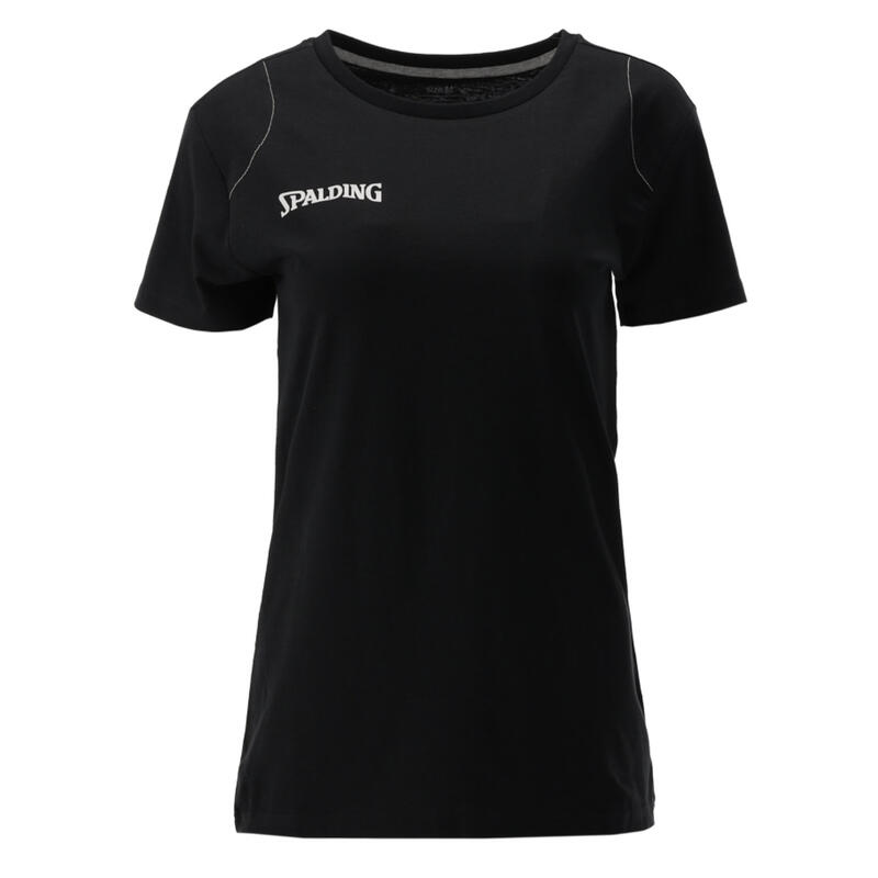 T-shirt voor dames - Essentiële basketbal T-shirt ZWART