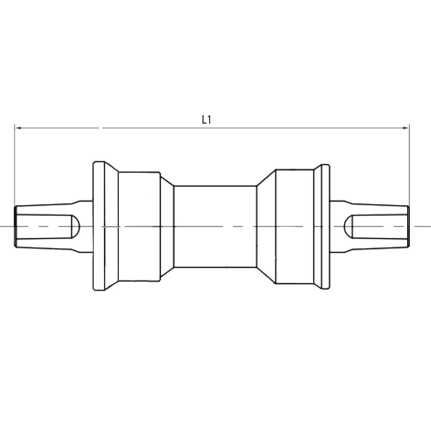 Messingschlager Reparatur-Innenlager, L=113mm, M-WAVE, kompakt 3/3