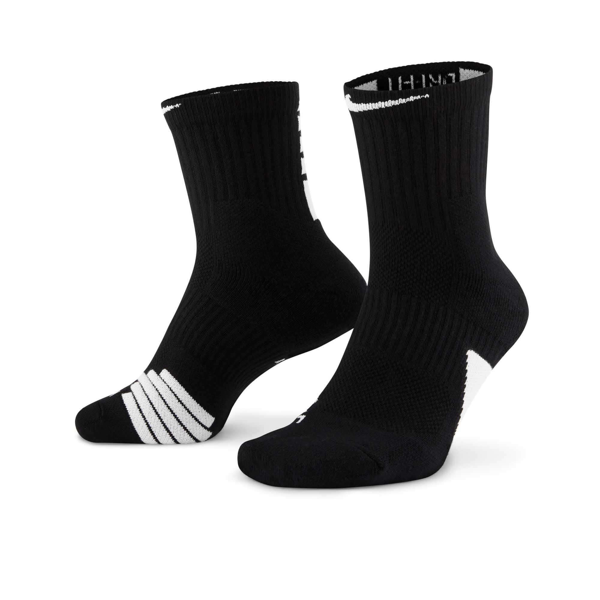 Skarpety nike elite mid ankle socks black