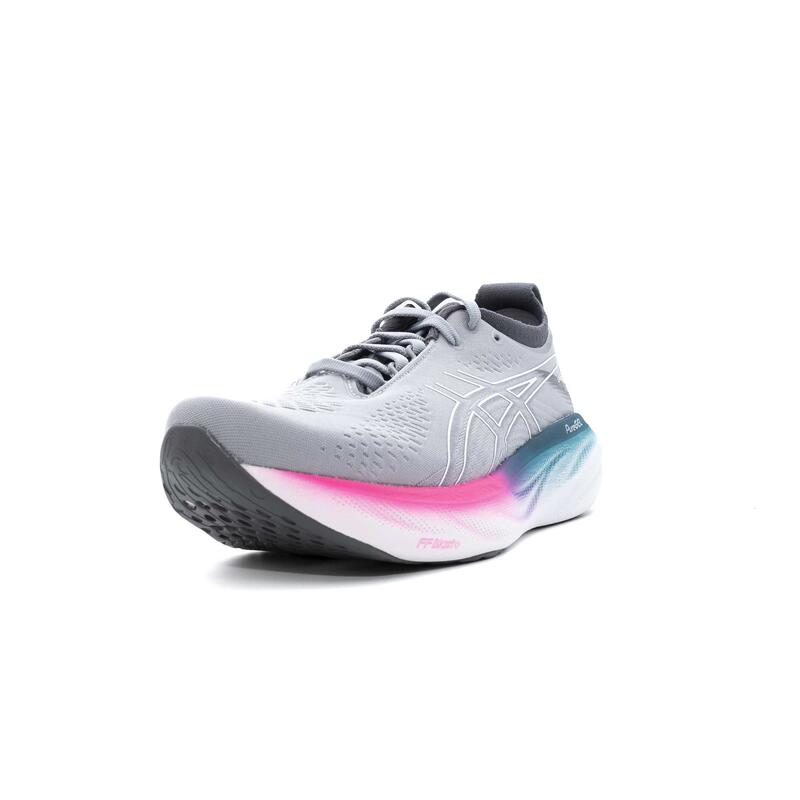 Scarpa da Running Donna Nimbus 25 Grigio Bianco