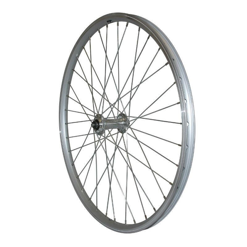 Velox - Roue De Vélo Vtt Avant Aluminium Double Paroi Moyeu Aluminium Blocage Velox - Roue - Gris - 24 - Decathlon
