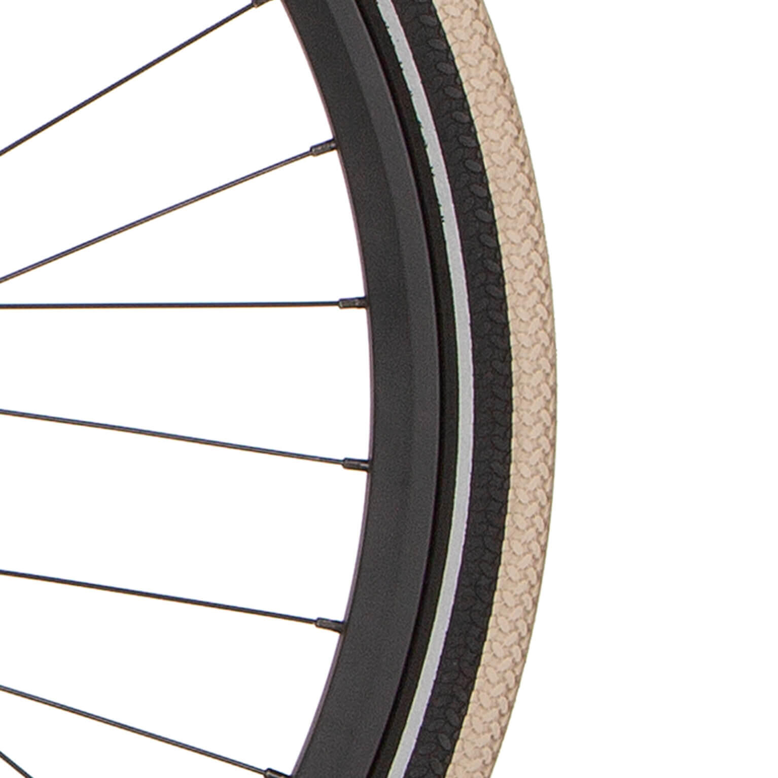 CORTINA Cortina Buitenband Canberra 28 x 1.75 Khaki Zwart met Reflectie