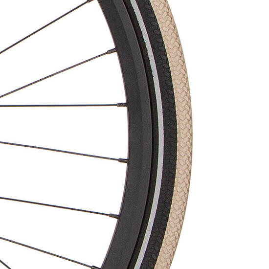 Cortina Buitenband Canberra 28 x 1.75 Khaki Zwart met Reflectie