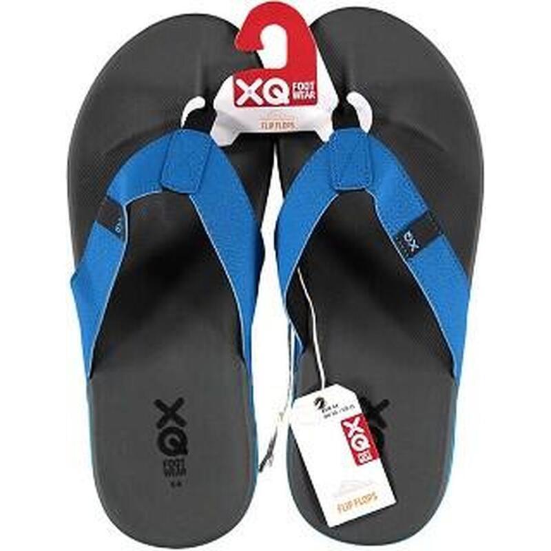 XQ - Teenslipper Heren - Cushioned - Grijs/Blauw - flip flops heren - Slippers