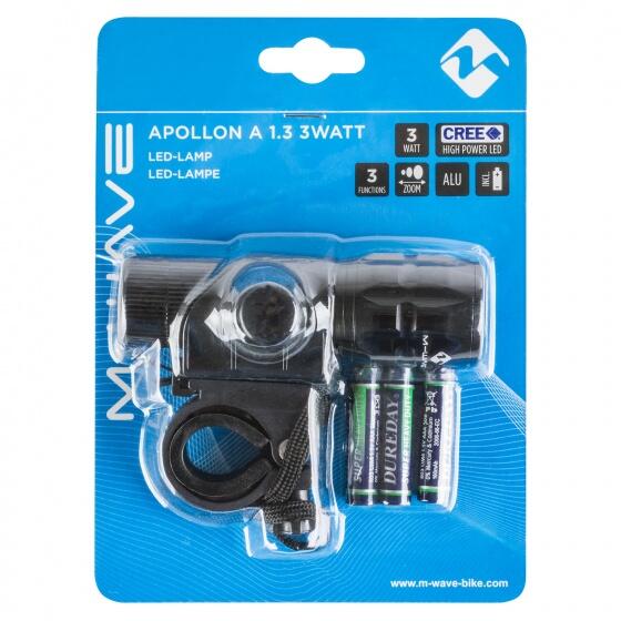 M-wave | Fietsverlichting | Aluminium | Zwart | volwassene  einde 2/2