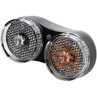 Light koplamp Dobbel batterij zwart oem