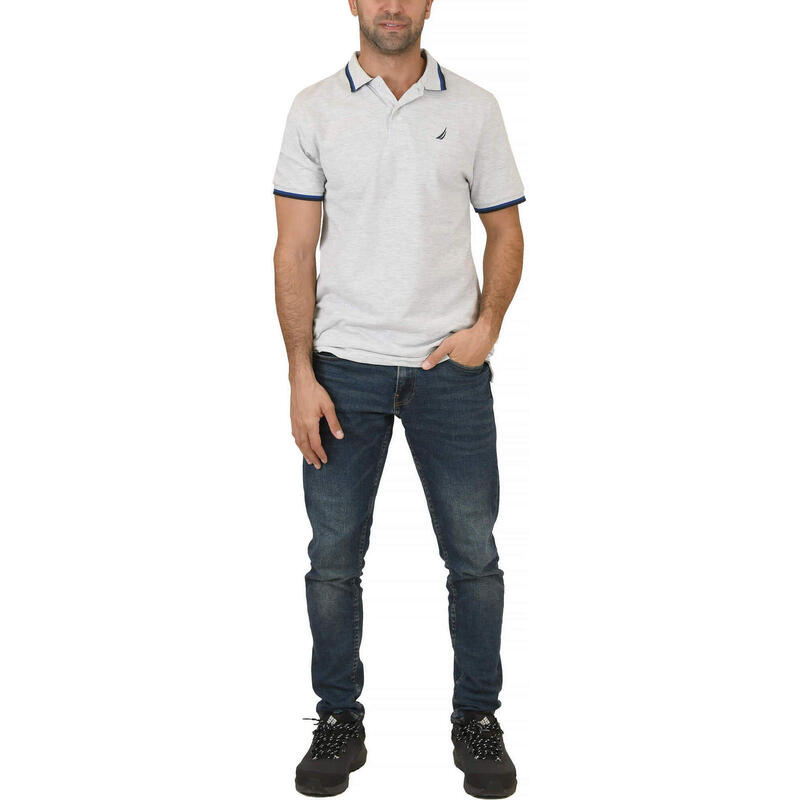 Tricou barbati Nautica Platte Polo, Gri