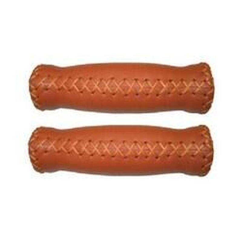 Grips Cuir 127Mm L Marron (Paire)