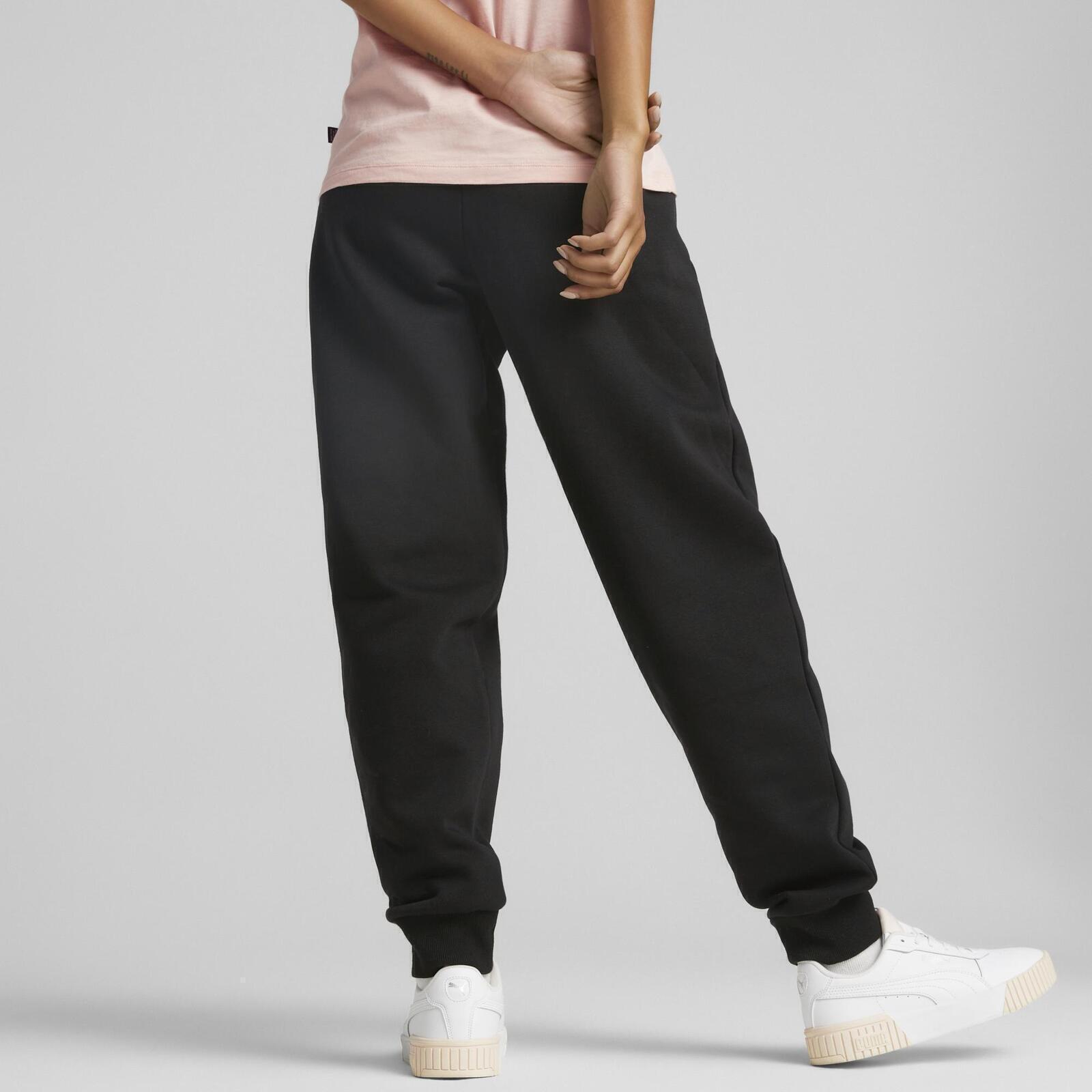 Broek Puma ESS Embroidery High-Waist Pants FL, Zwart, Dames 4/5