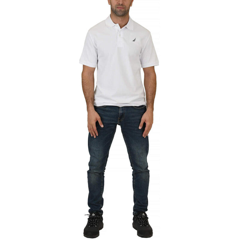 Tricou barbati Nautica Calder Polo, Alb