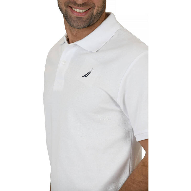 Tricou barbati Nautica Calder Polo, Alb