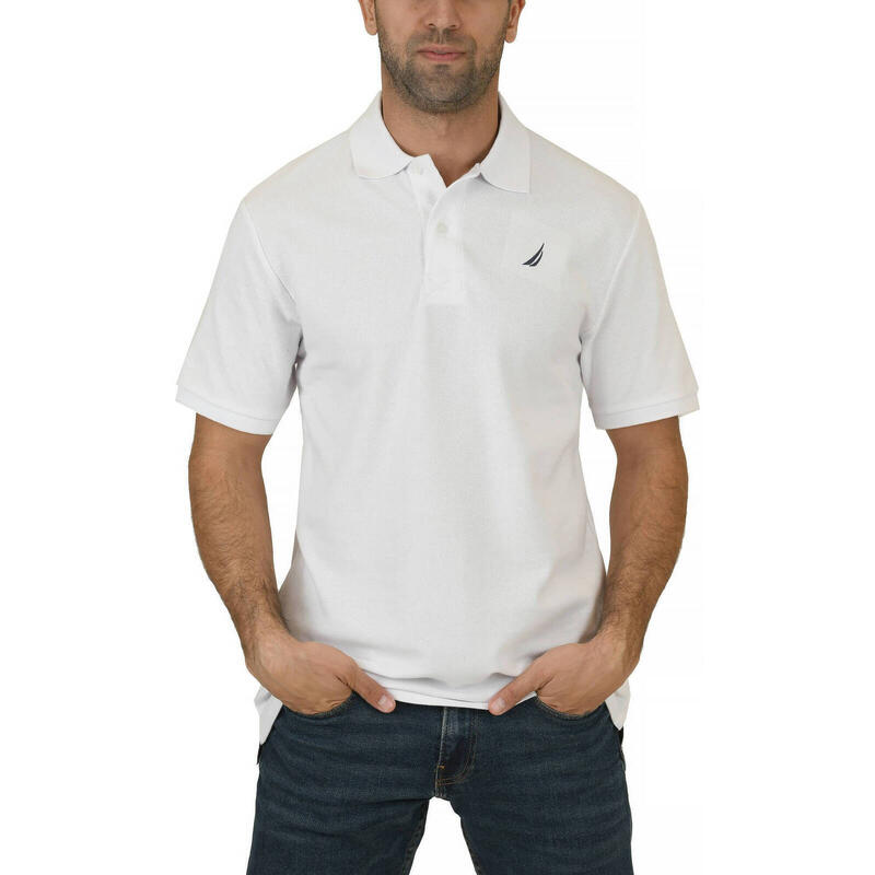 Tricou barbati Nautica Calder Polo, Alb