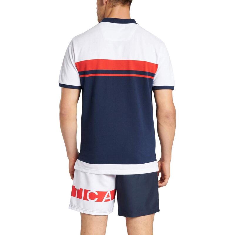 T-Shirt Nautica Ravi Polo, Multicolorido, Homens